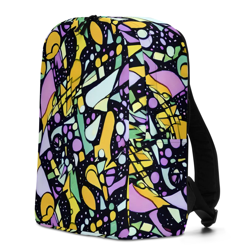 Stellar Stained Glass on Minimalist Backpack — Left