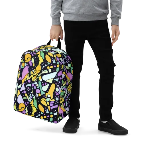 Stellar Stained Glass on a Minimalist Backpack