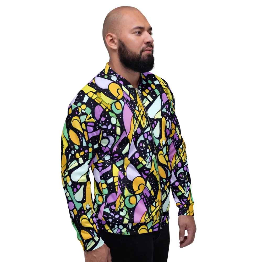 Stellar Stained Glass on Bomber Jacket — Right
