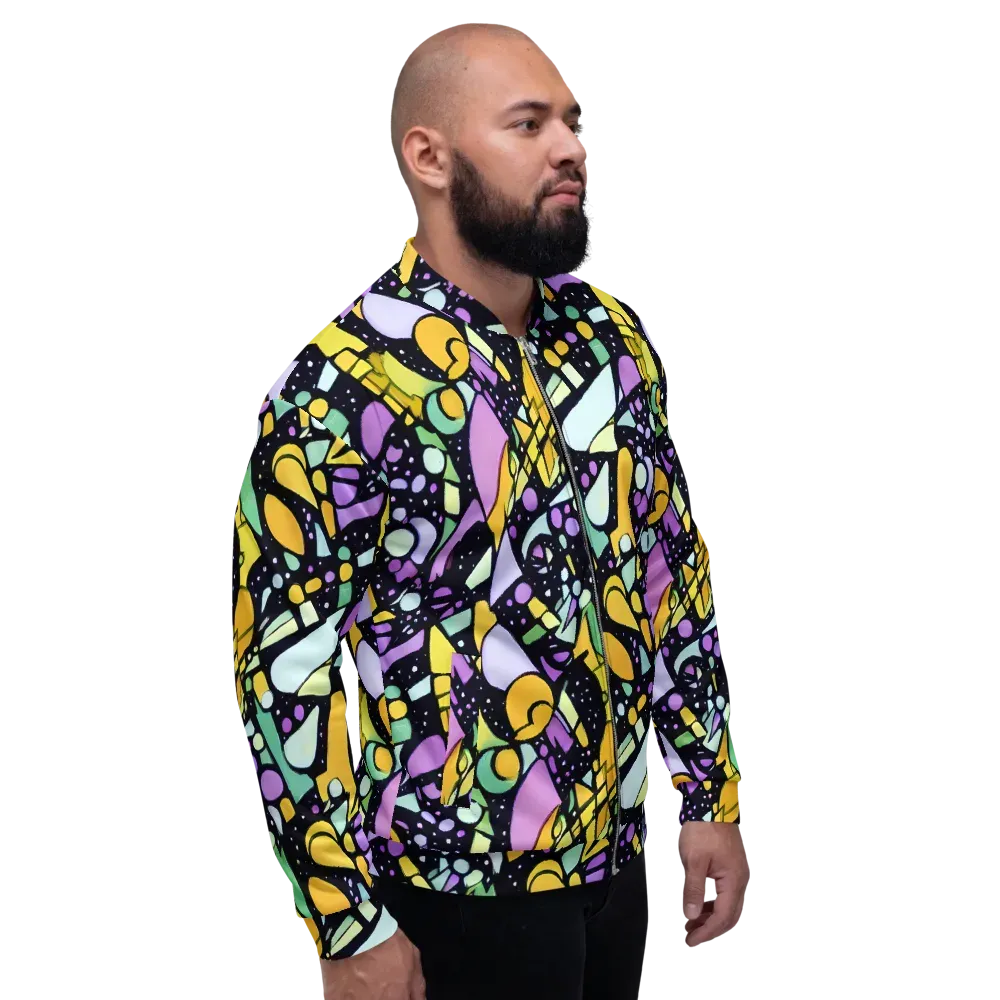 Stellar Stained Glass on Bomber Jacket — Right