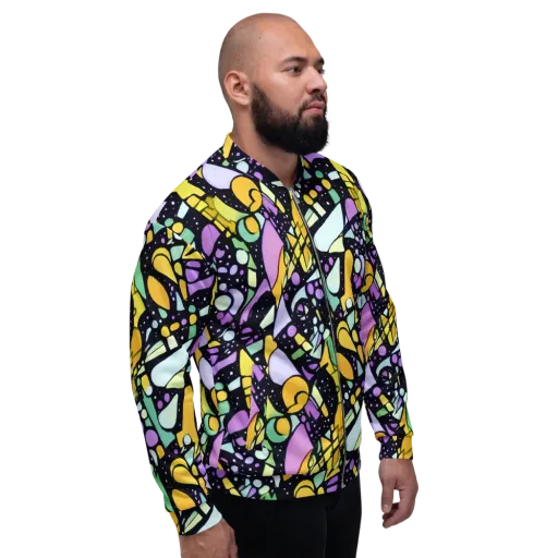 Stellar Stained Glass on a Bomber Jacket