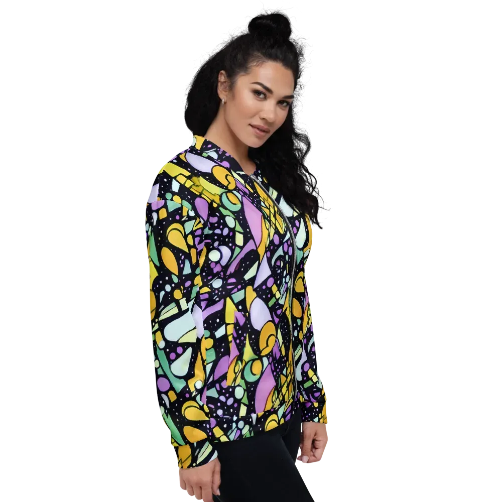 Stellar Stained Glass on Bomber Jacket — Right