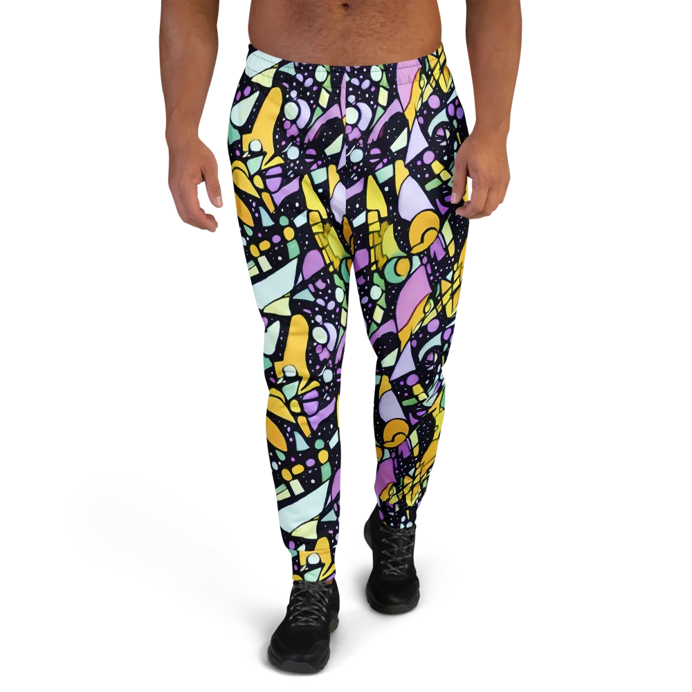 Stellar Stained Glass on Men's Joggers — Front