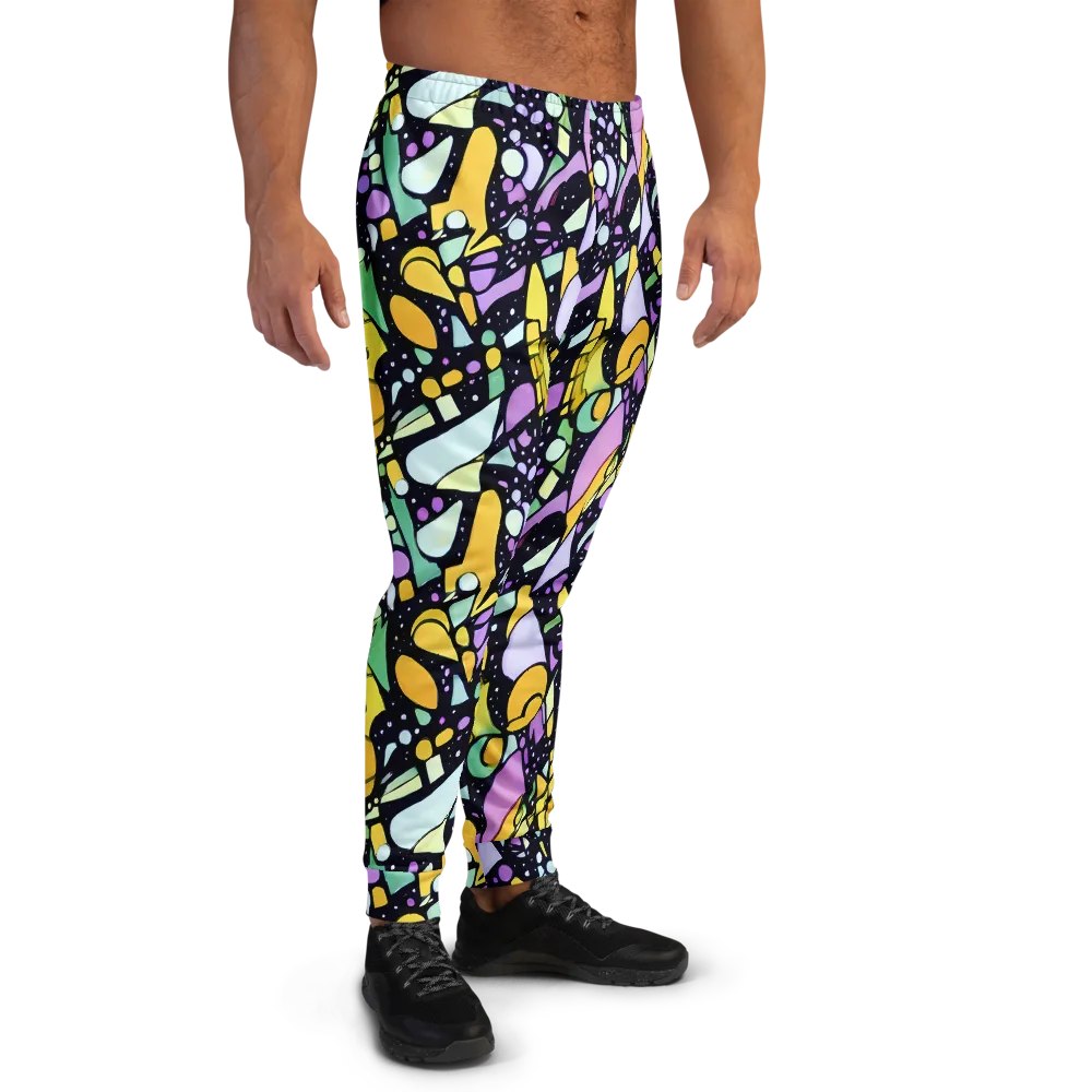 Stellar Stained Glass on Men's Joggers — Right