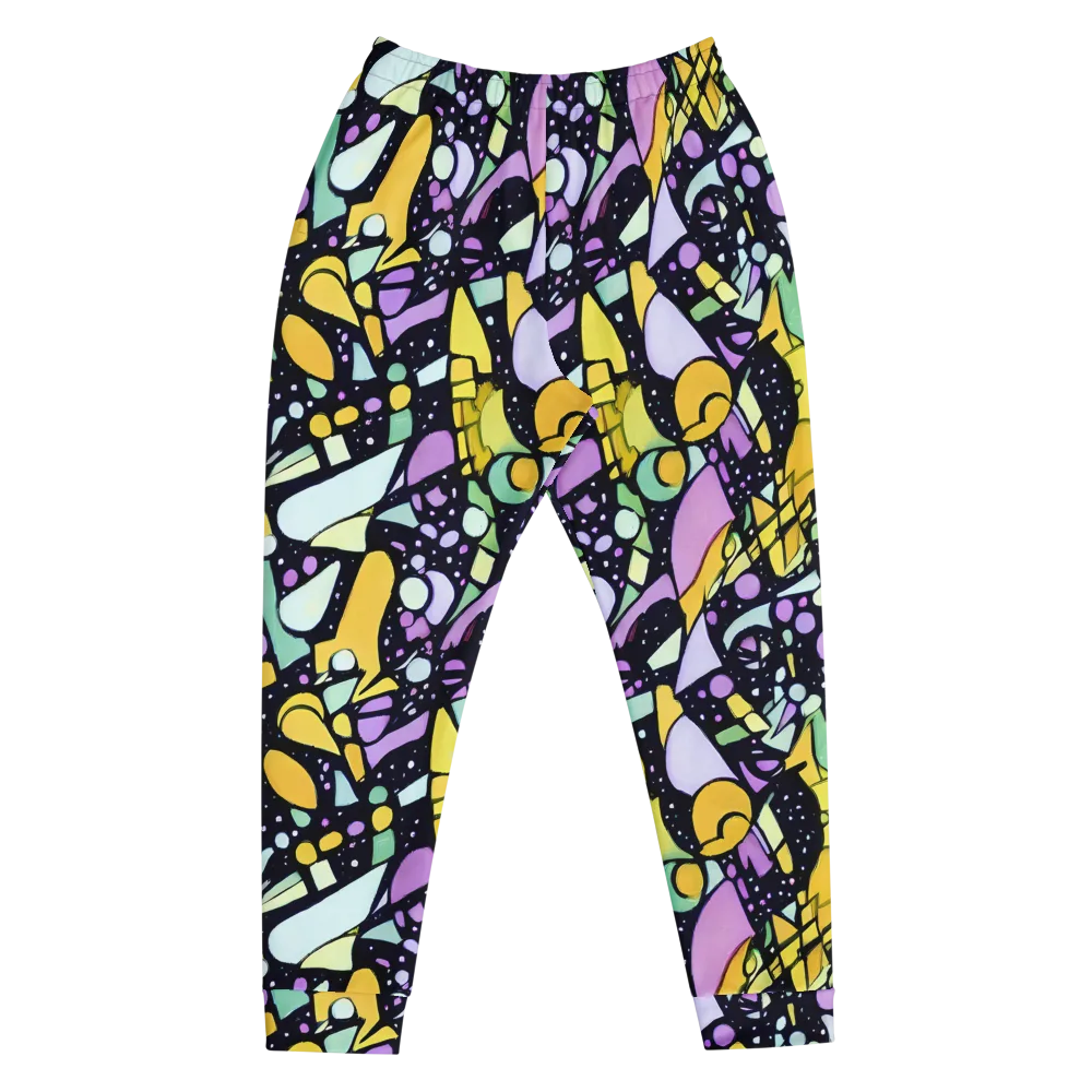 Stellar Stained Glass on Men's Joggers — Front