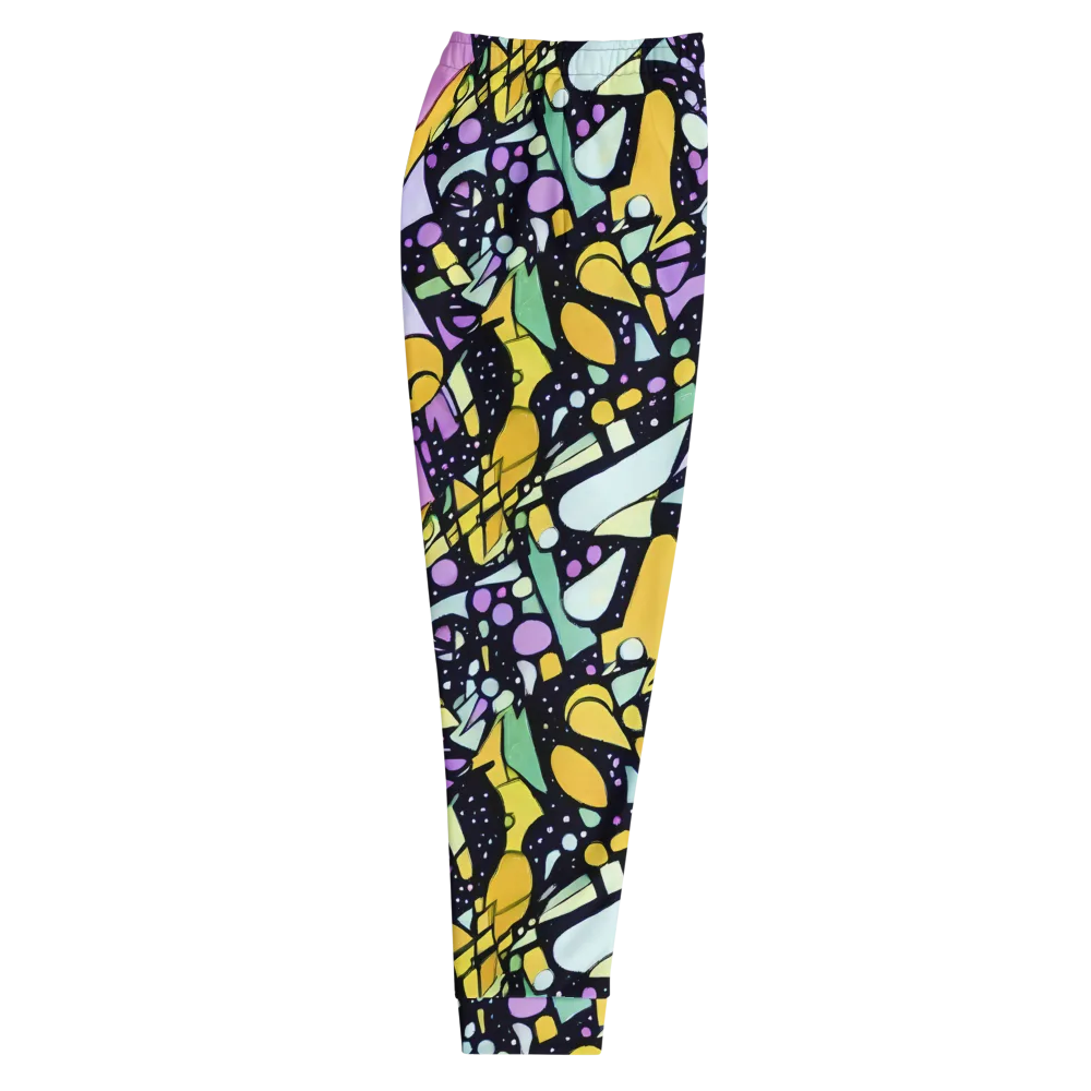 Stellar Stained Glass on Men's Joggers — Right