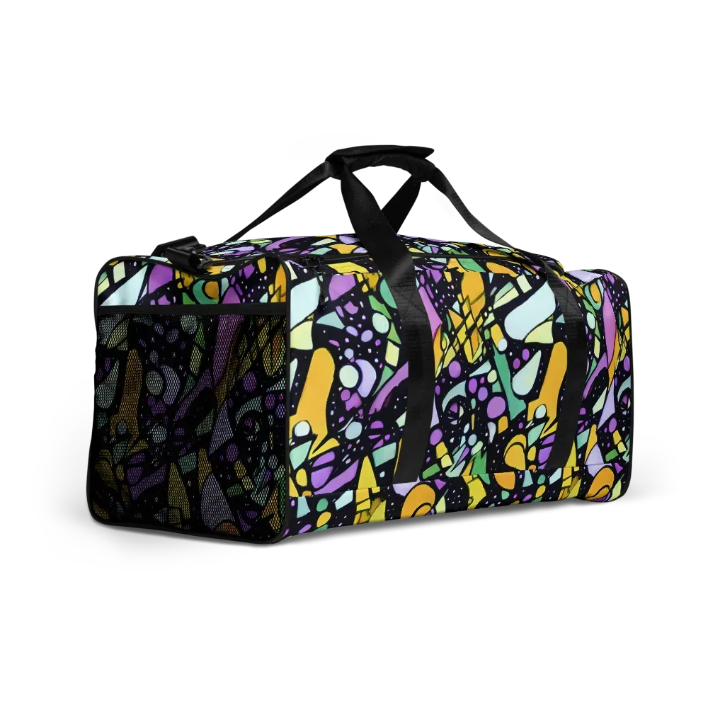 Stellar Stained Glass on Duffle Bag — Right Front