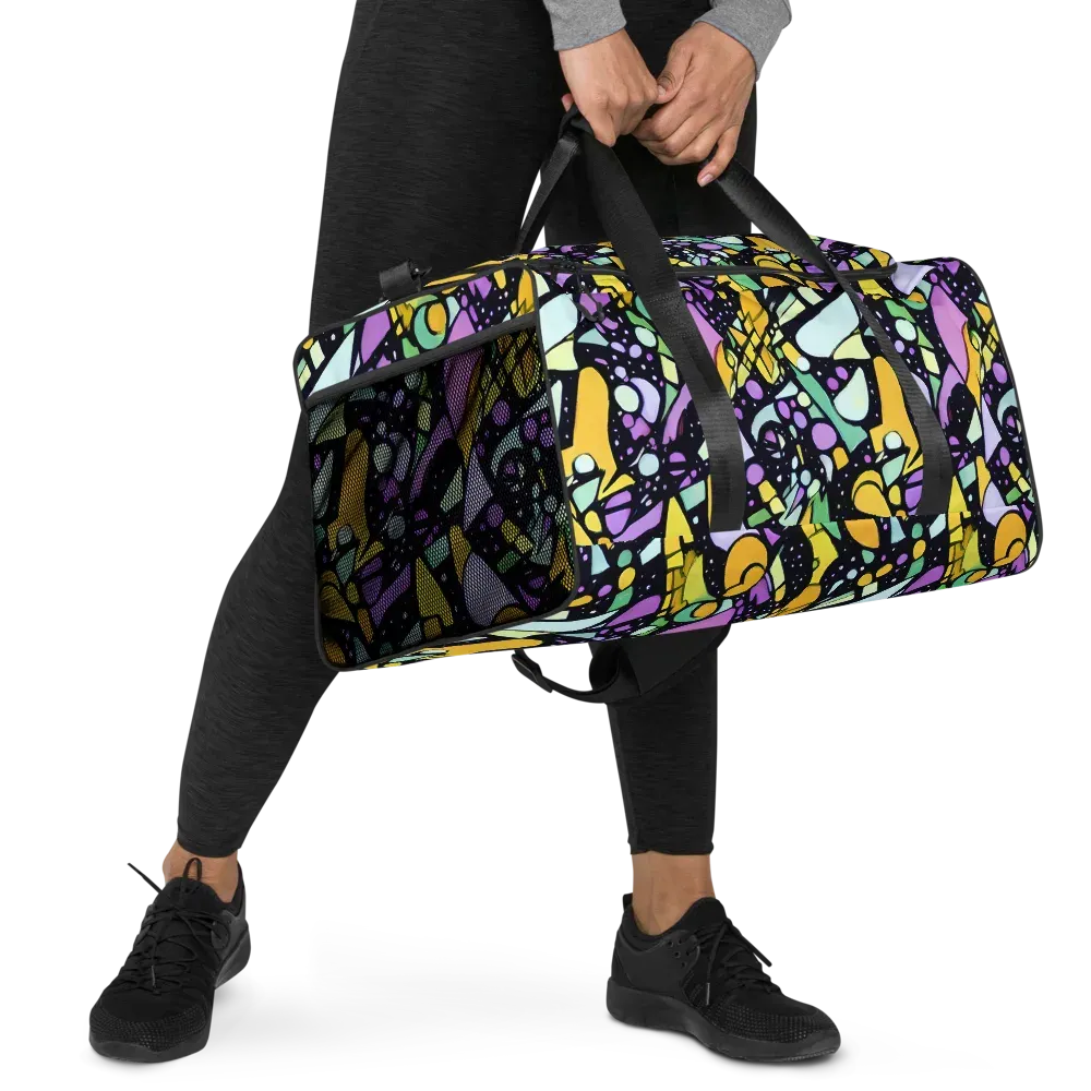 Stellar Stained Glass on Duffle Bag — Right Front