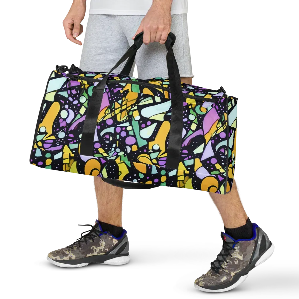 Stellar Stained Glass on Duffle Bag — Front