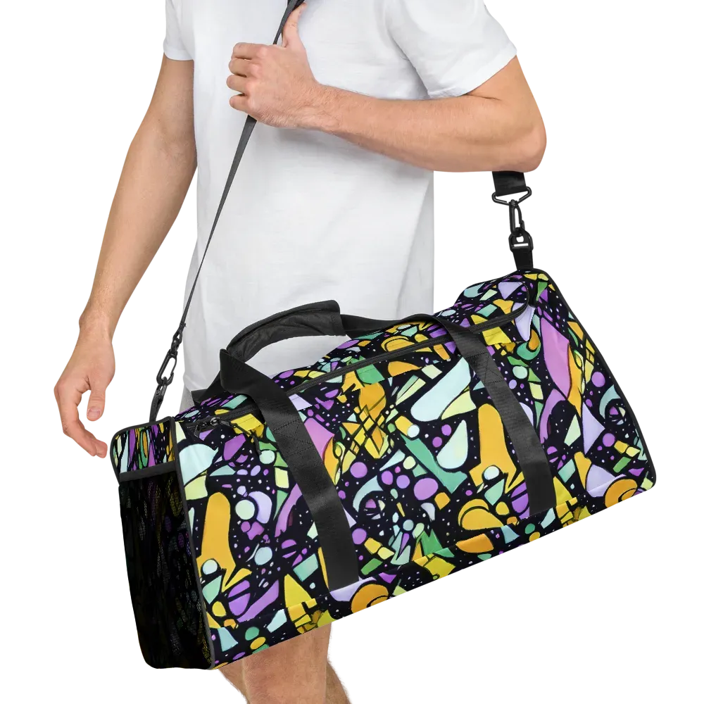 Stellar Stained Glass on Duffle Bag — Right Front