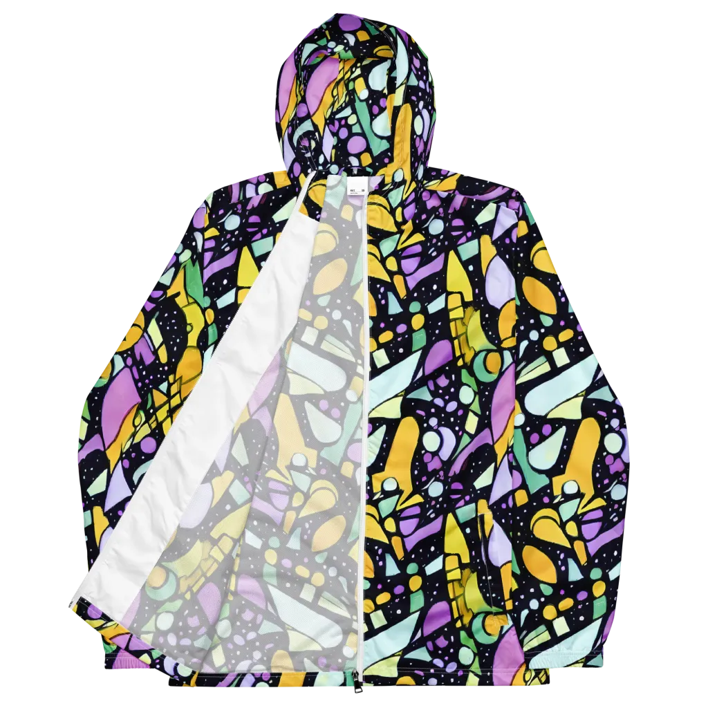 Stellar Stained Glass on Men's Windbreaker — Front