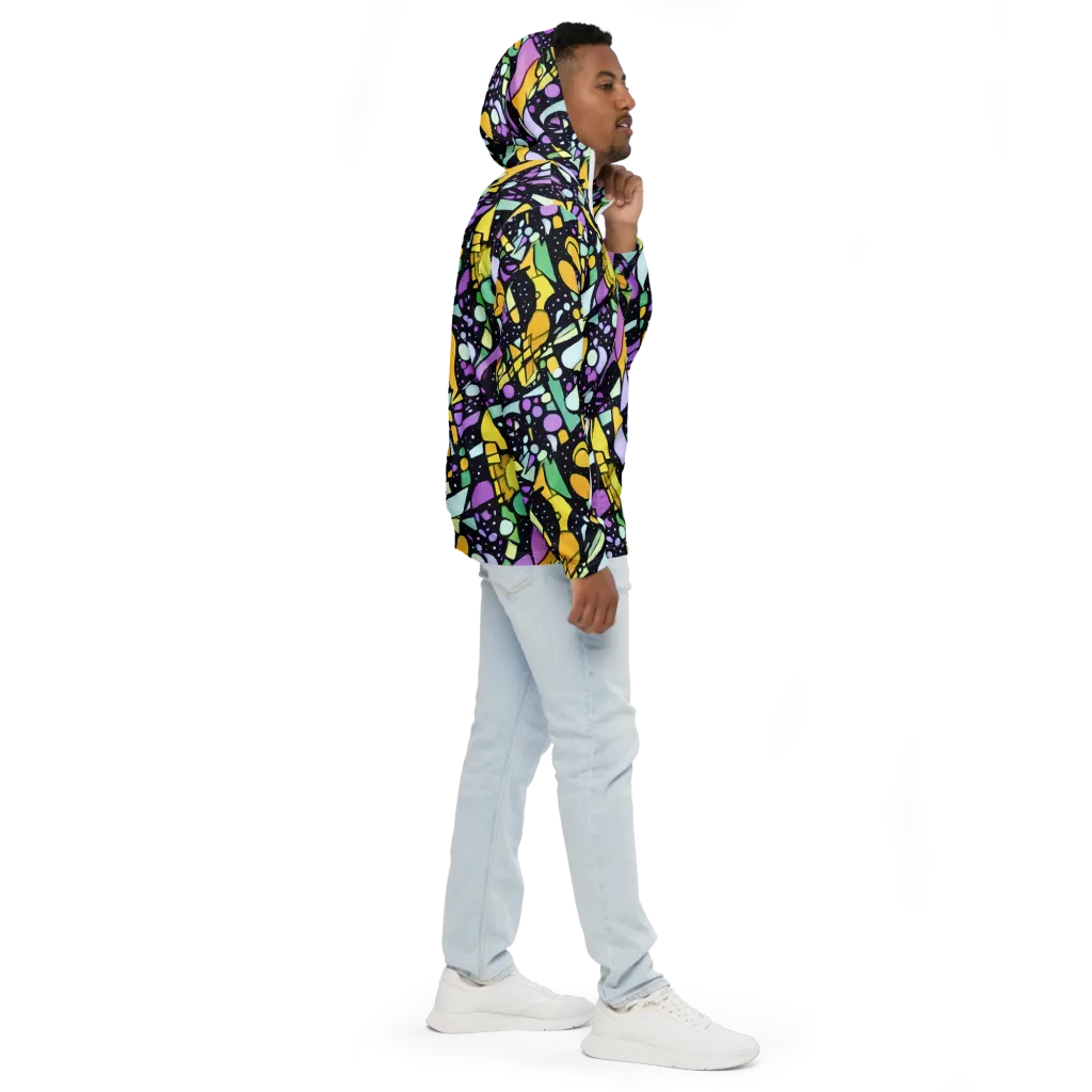 Stellar Stained Glass on Men's Windbreaker — Right