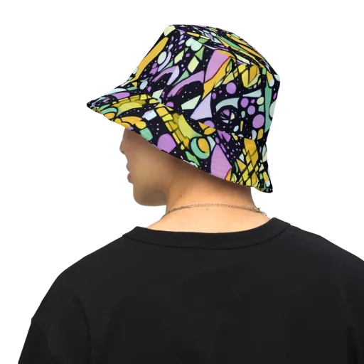 Stellar Stained Glass on a Reversible Bucket Hat