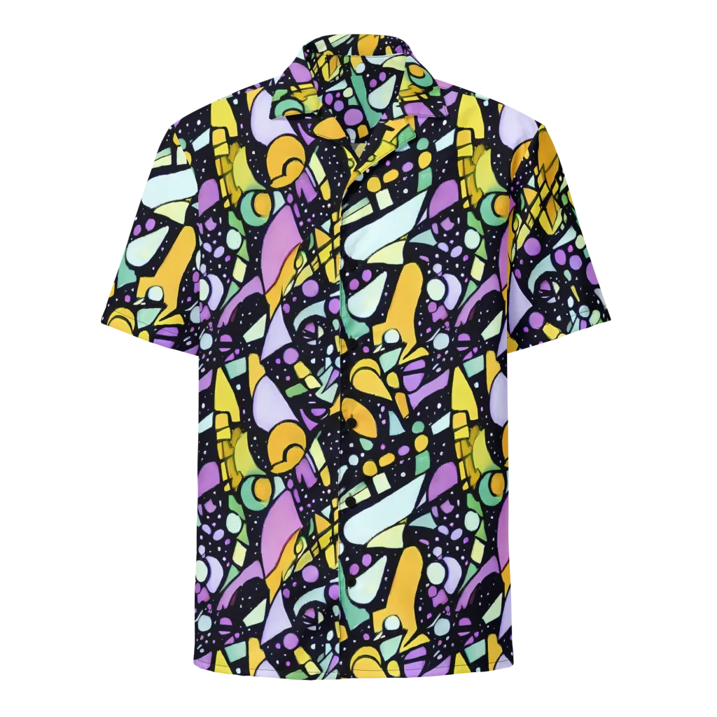 Stellar Stained Glass on Button Shirt — Front