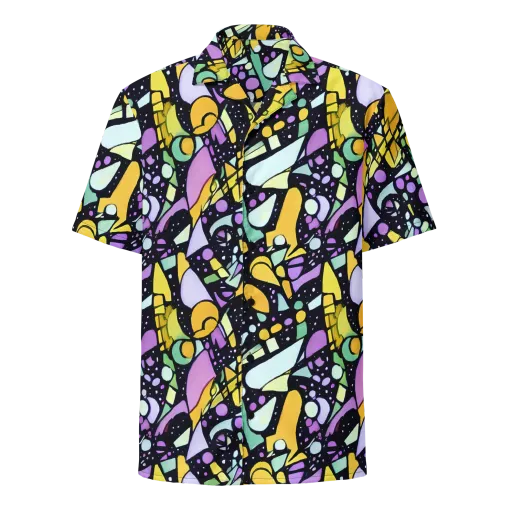 Stellar Stained Glass on a Button Shirt