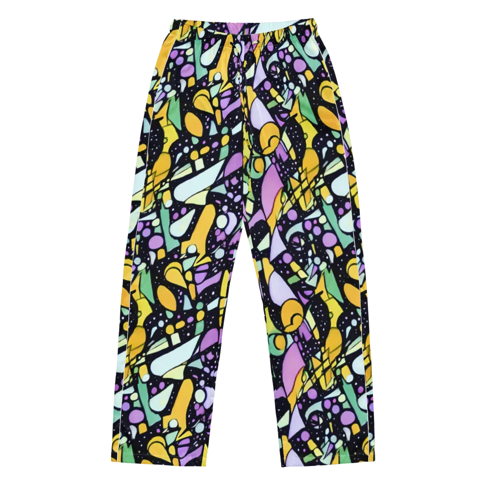 Stellar Stained Glass on Women's Pajama Pants — Front