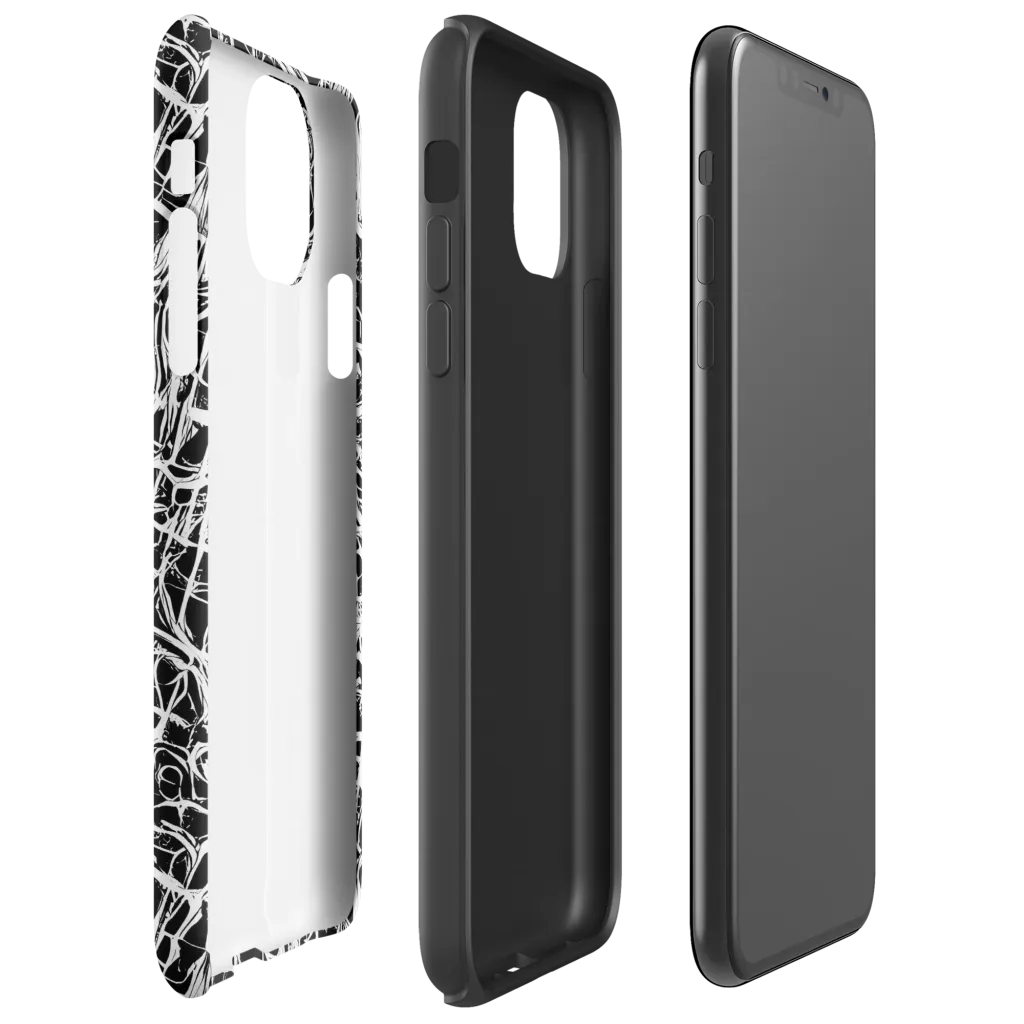 White Noise Bloom on Tough Case for iPhone® — Right