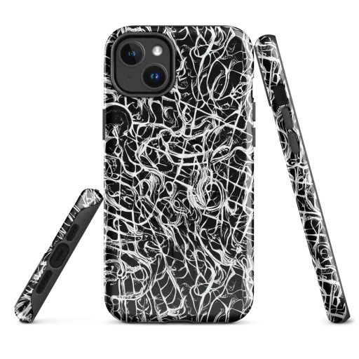 White Noise Bloom on a MagSafe Tough Case for iPhone®
