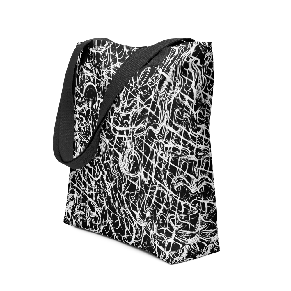 White Noise Bloom on Tote Bag — Front