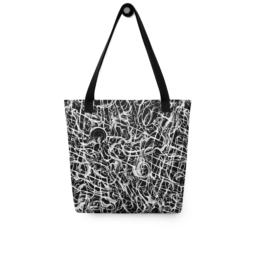 White Noise Bloom on Tote Bag — Front