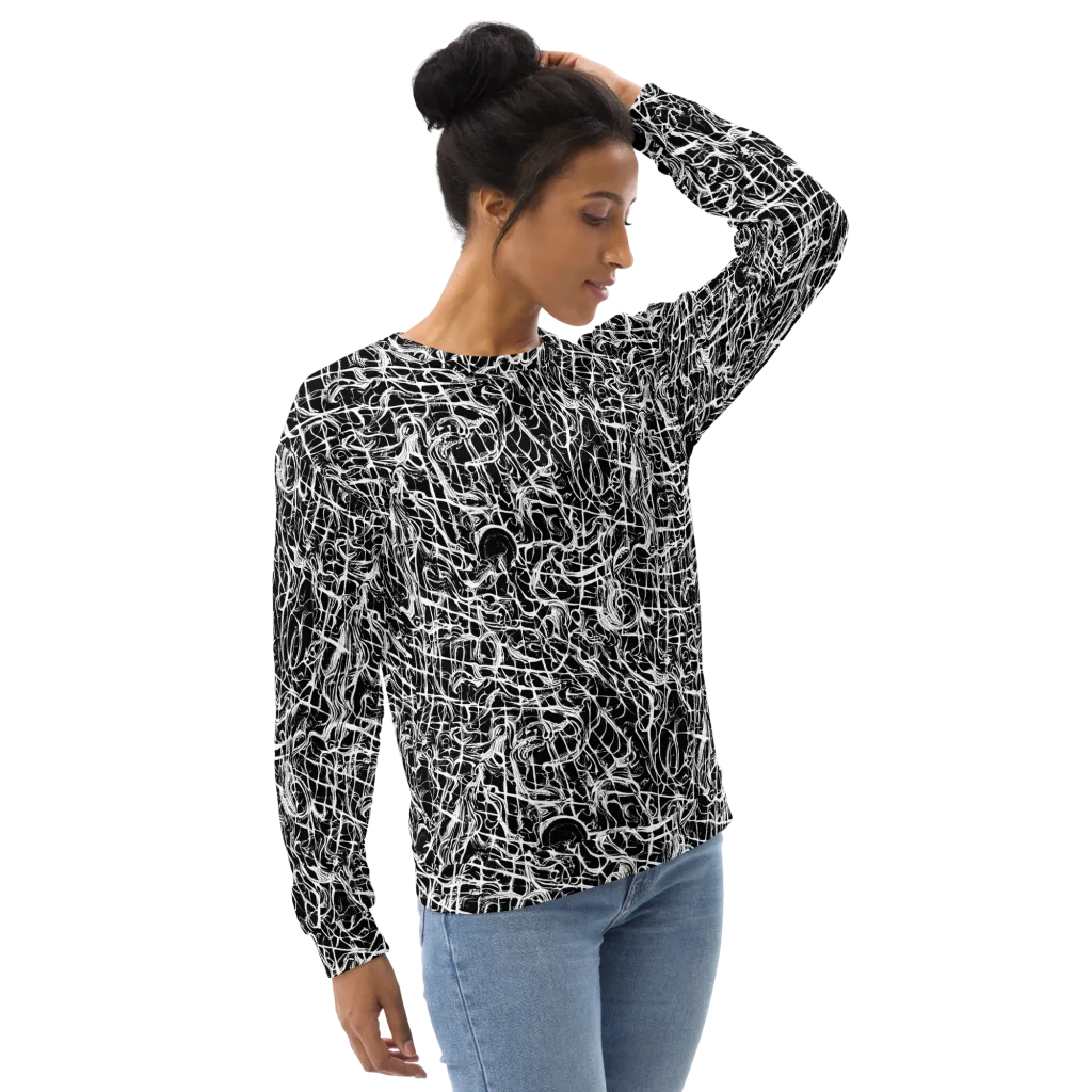 White Noise Bloom on Sweatshirt — Right Front