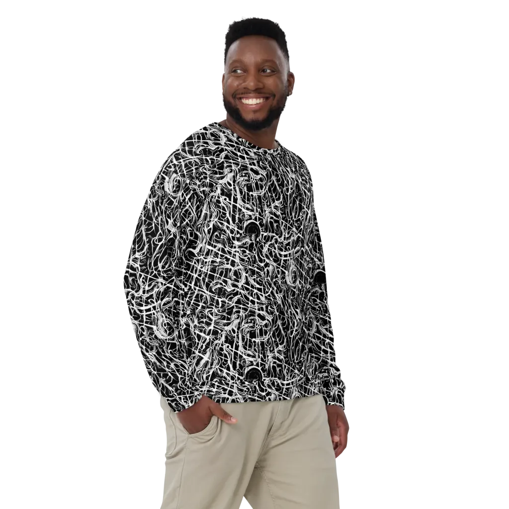 White Noise Bloom on Sweatshirt — Front