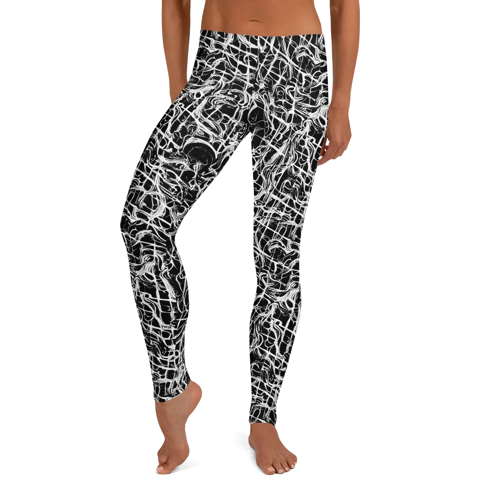 White Noise Bloom on Leggings — Front
