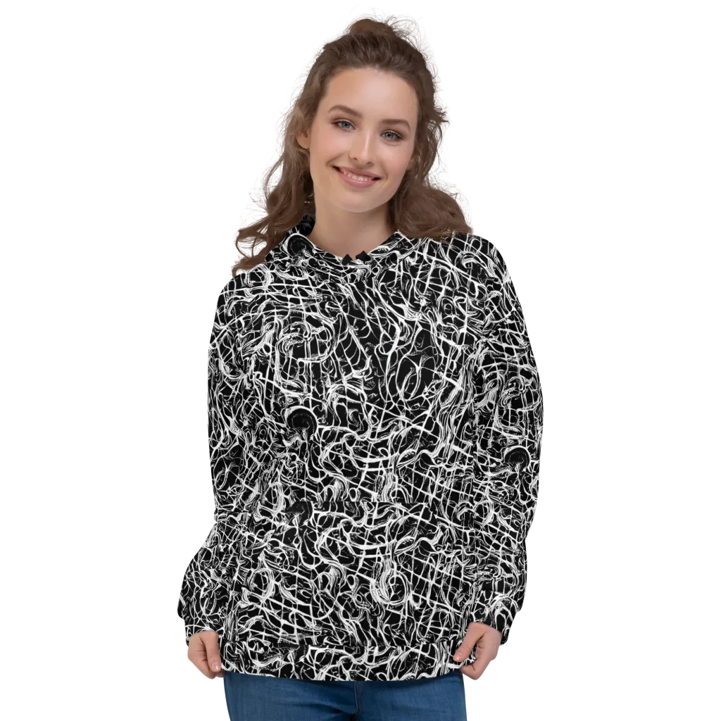 White Noise Bloom on Hoodie — Front