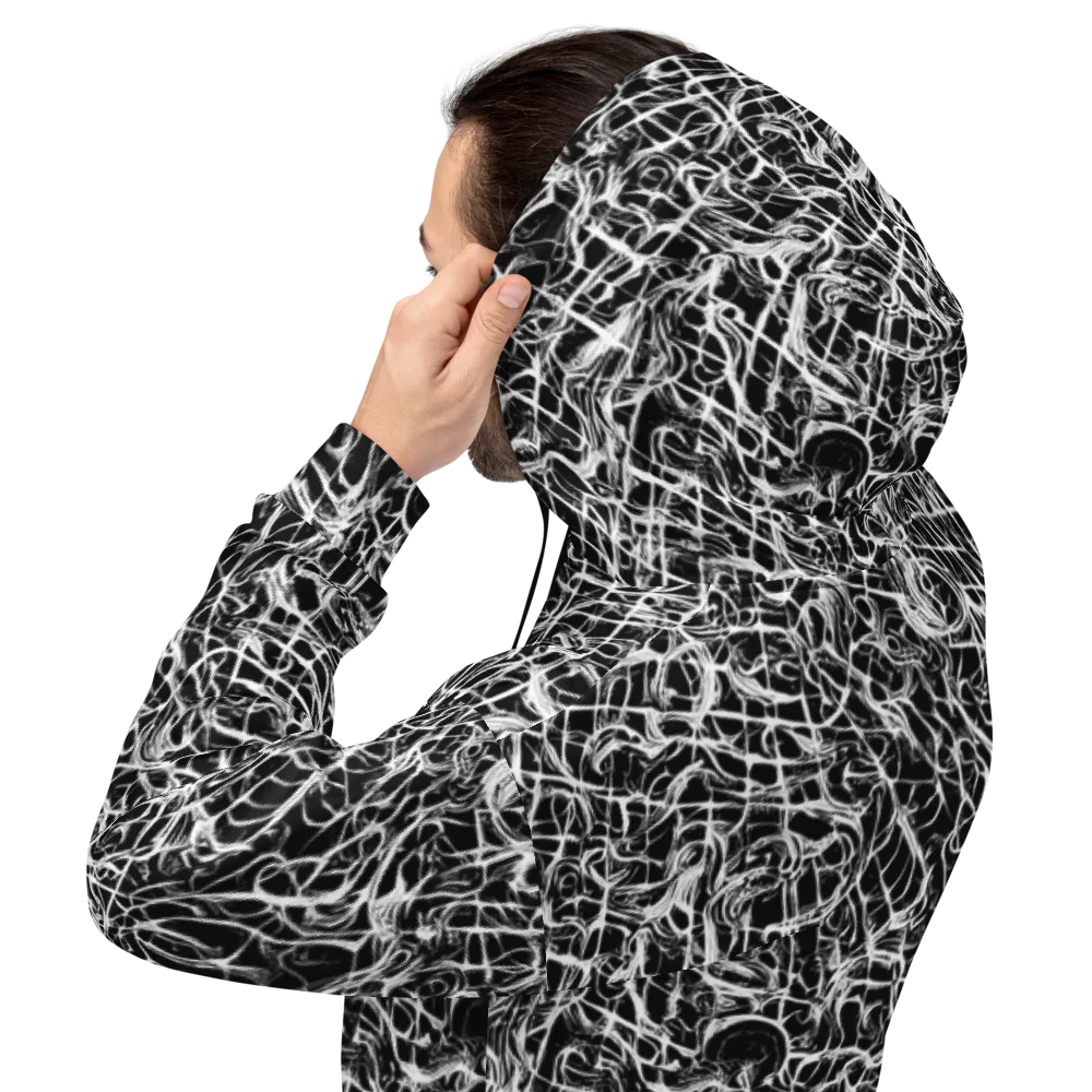 White Noise Bloom on Hoodie — Back