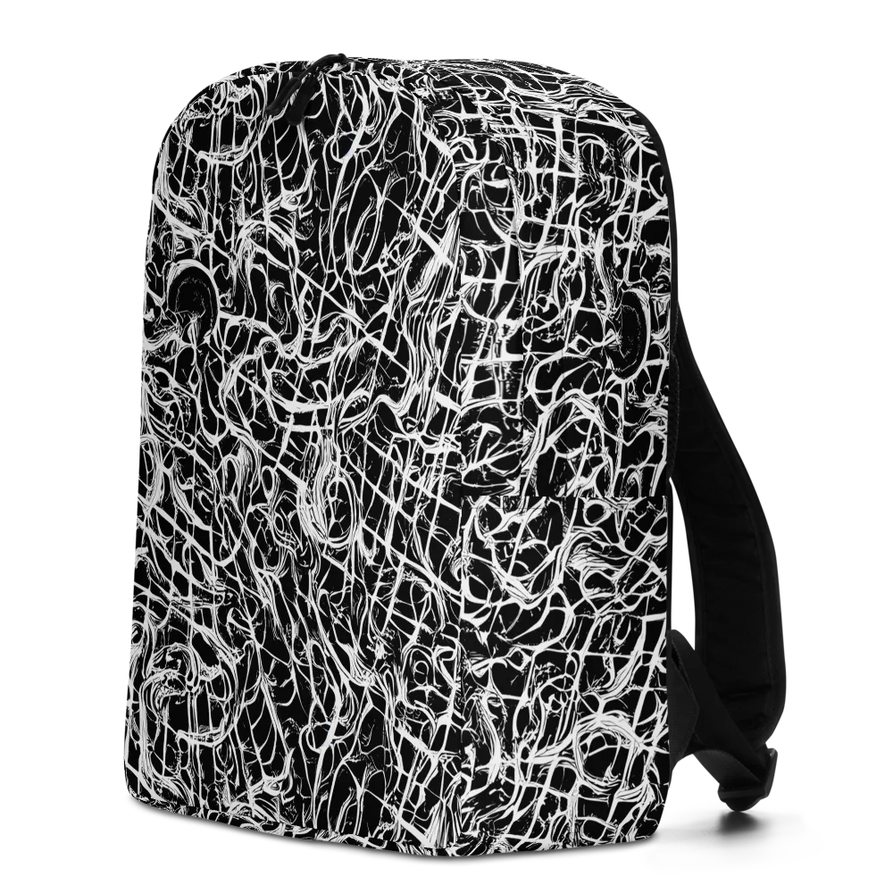 White Noise Bloom on Minimalist Backpack — Left