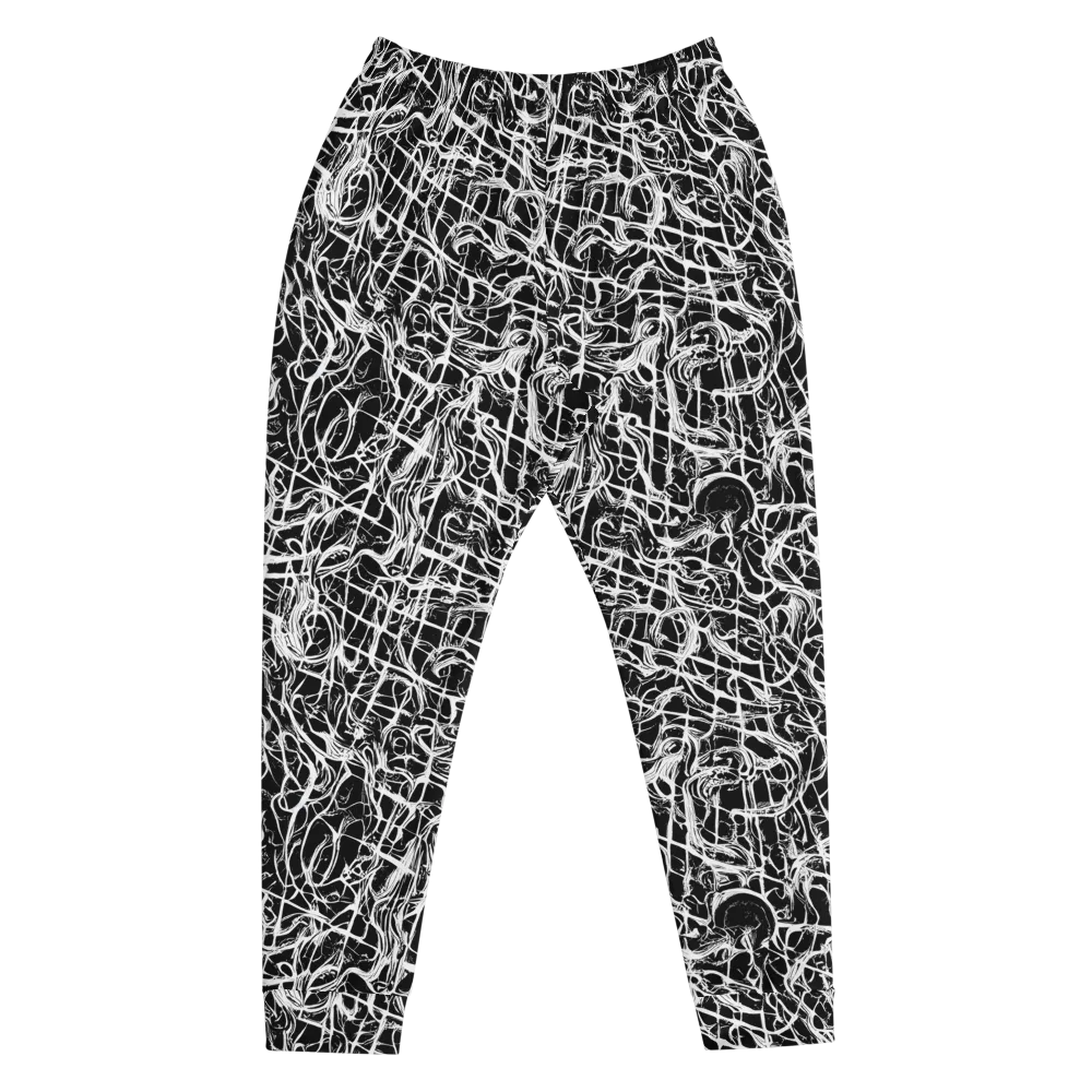 White Noise Bloom on Men's Joggers — Front