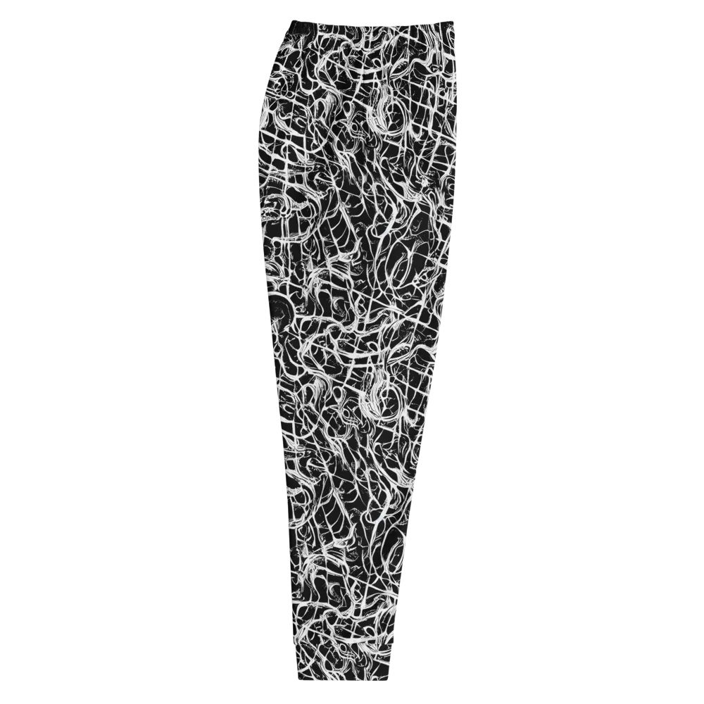 White Noise Bloom on Men's Joggers — Right
