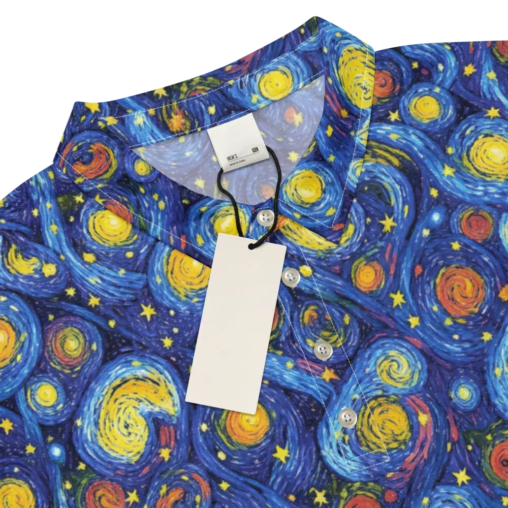 Cosmic Whirl on Men's Slim Fit Polo Shirt — Product details
