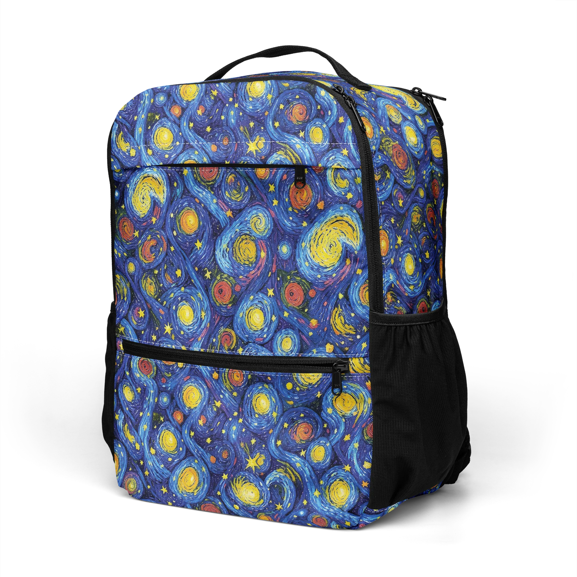 Cosmic Whirl on Utility Backpack — Left Front