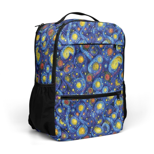 Cosmic Whirl on a Utility Backpack