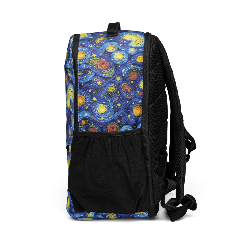 Cosmic Whirl on Utility Backpack — Left