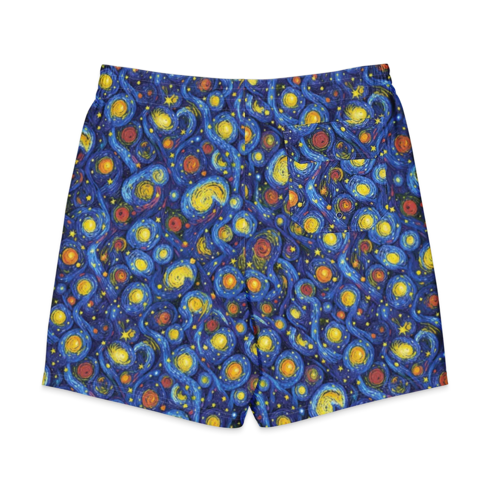 Cosmic Whirl on Men's Board Shorts — Back