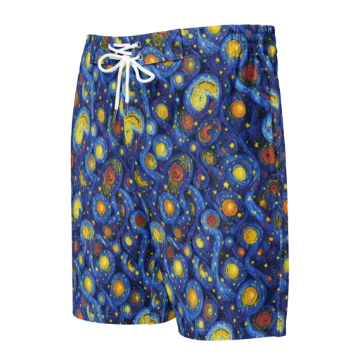 Cosmic Whirl on a Men's Board Shorts