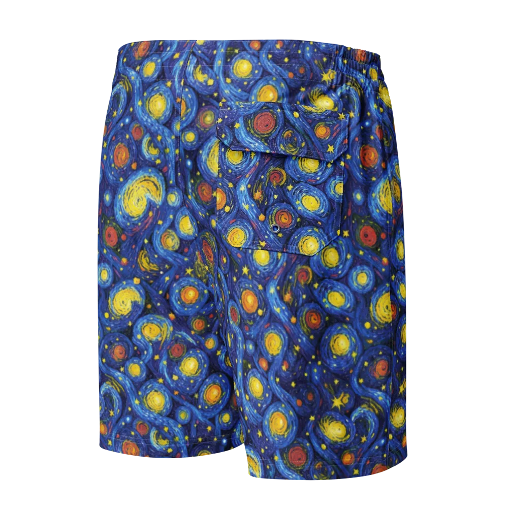 Cosmic Whirl on Men's Board Shorts — Back