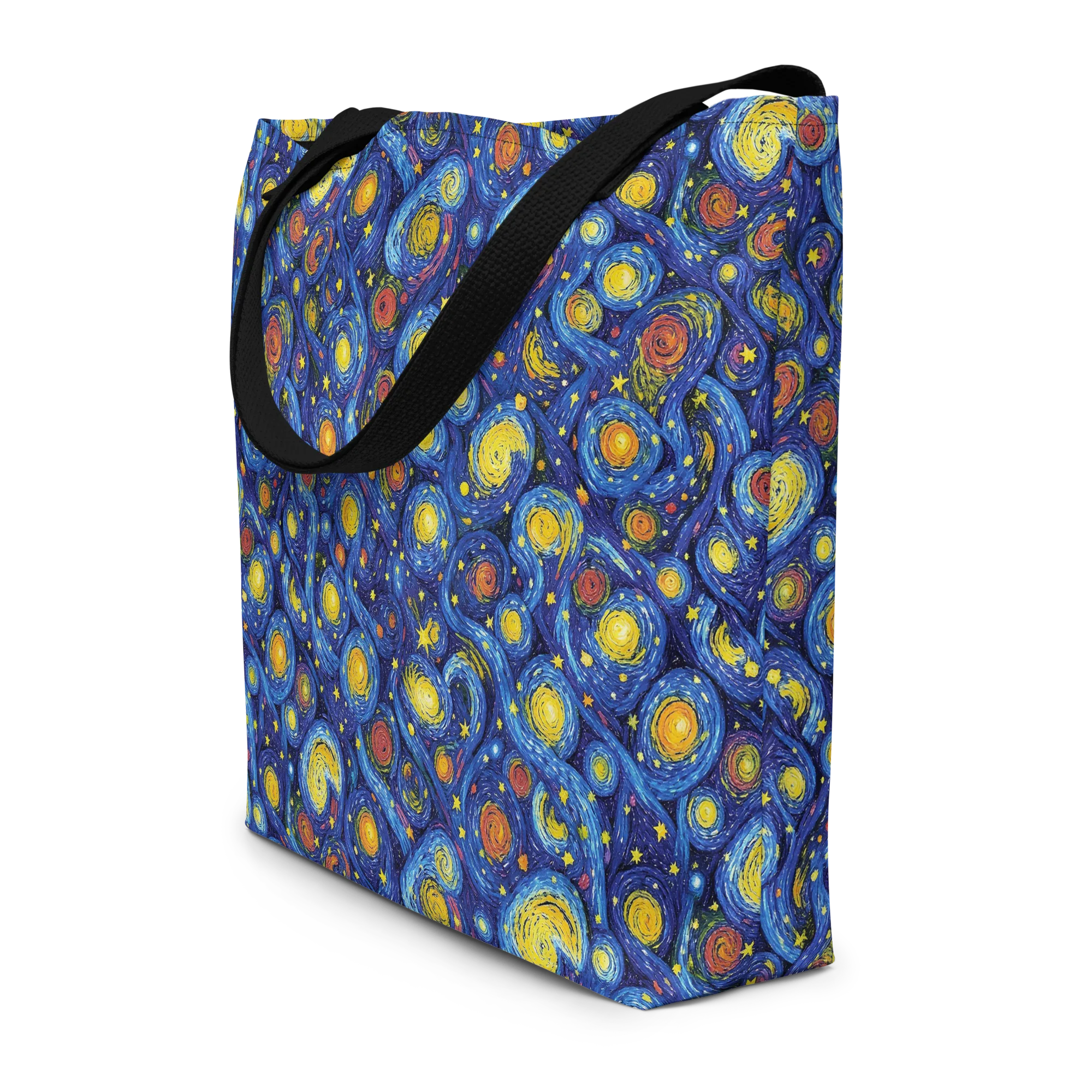 Cosmic Whirl on Large Tote Bag W/ Pocket — Front