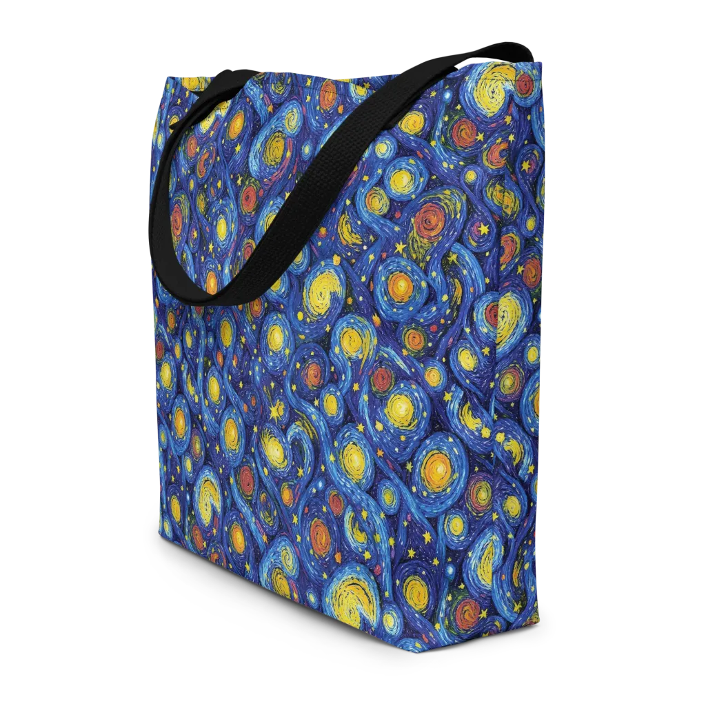 Cosmic Whirl on Large Tote Bag W/ Pocket — Front
