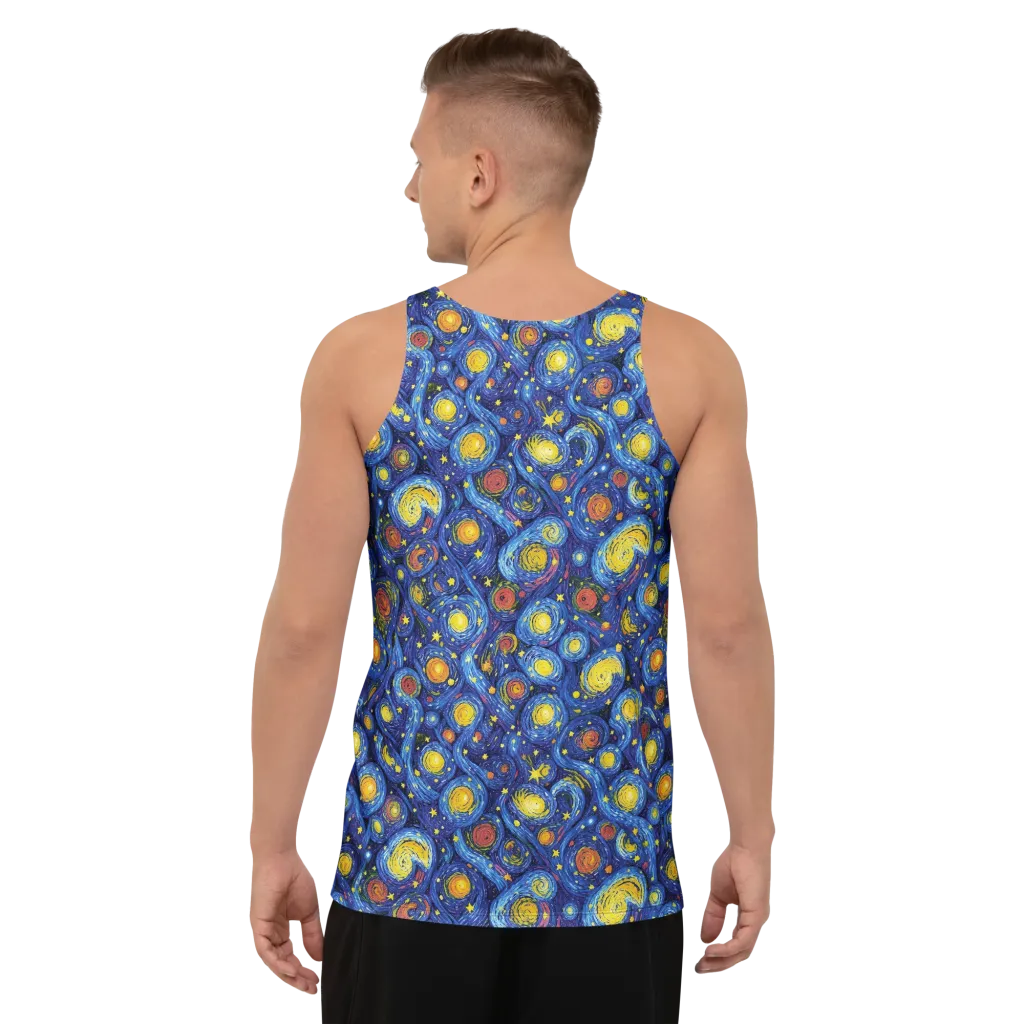 Cosmic Whirl on Men's Tank Top — Back