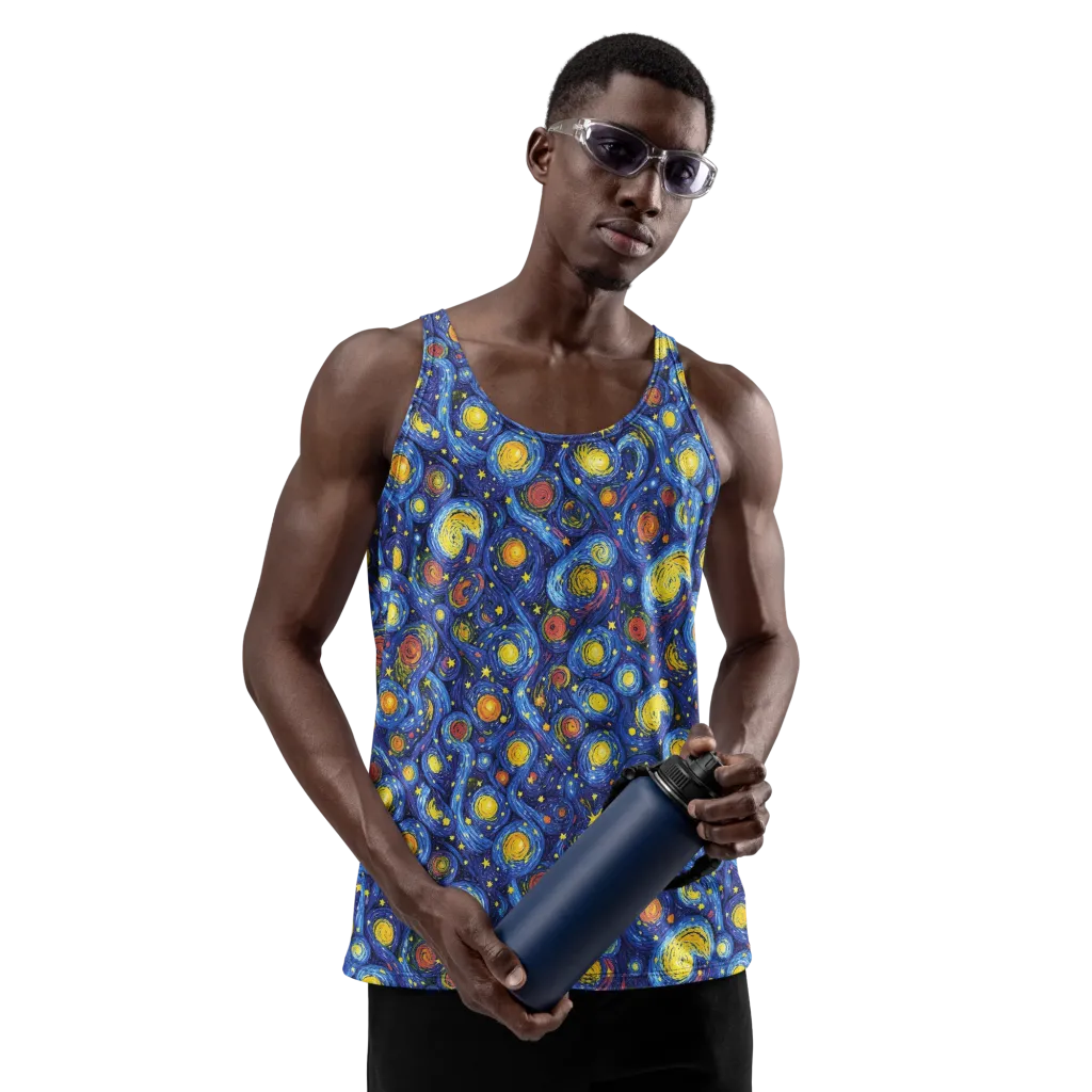 Cosmic Whirl on Men's Tank Top — Front