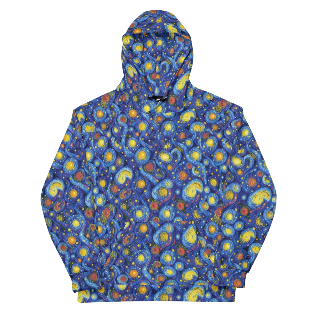 Cosmic Whirl on Cotton Hoodie — Front