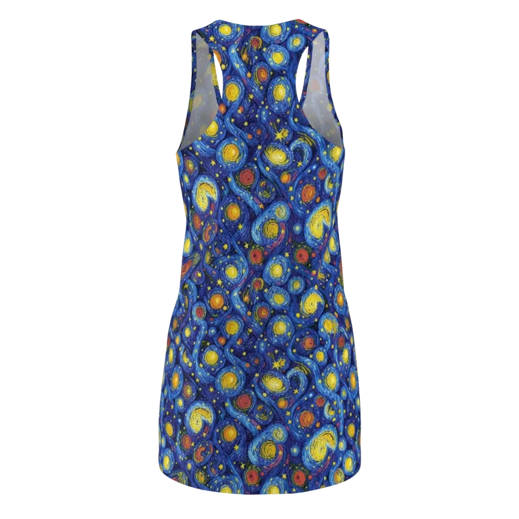 Cosmic Whirl on Racerback Dress — Back