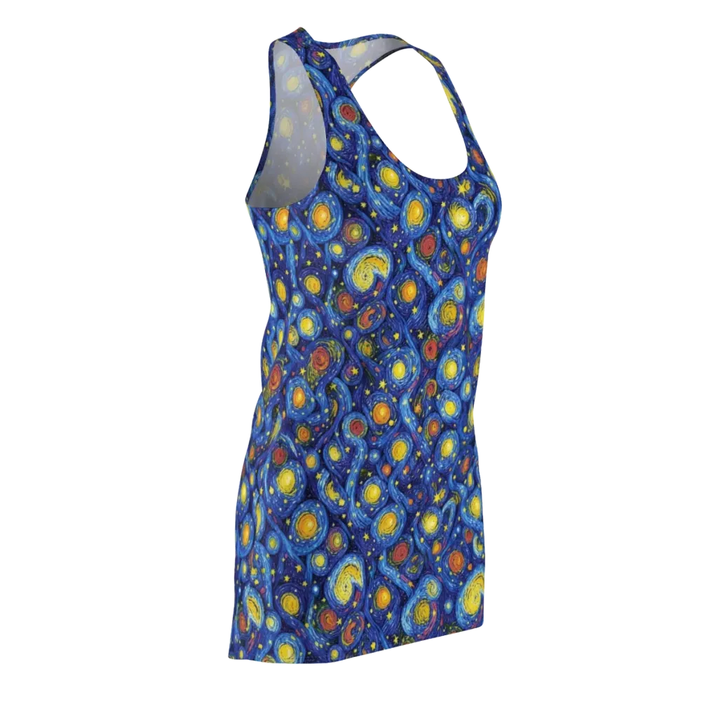 Cosmic Whirl on Racerback Dress — Front Side