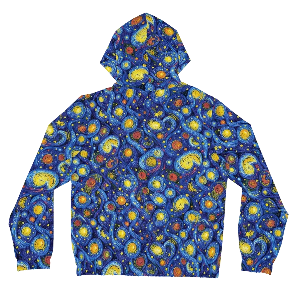 Cosmic Whirl on Women's Full-Zip Hoodie — Back