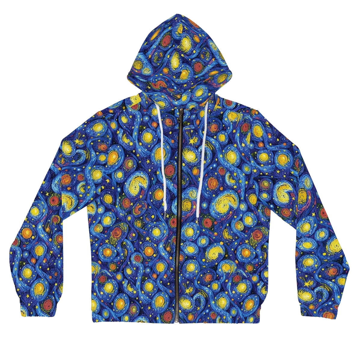 Cosmic Whirl on Women's Full-Zip Hoodie — Front