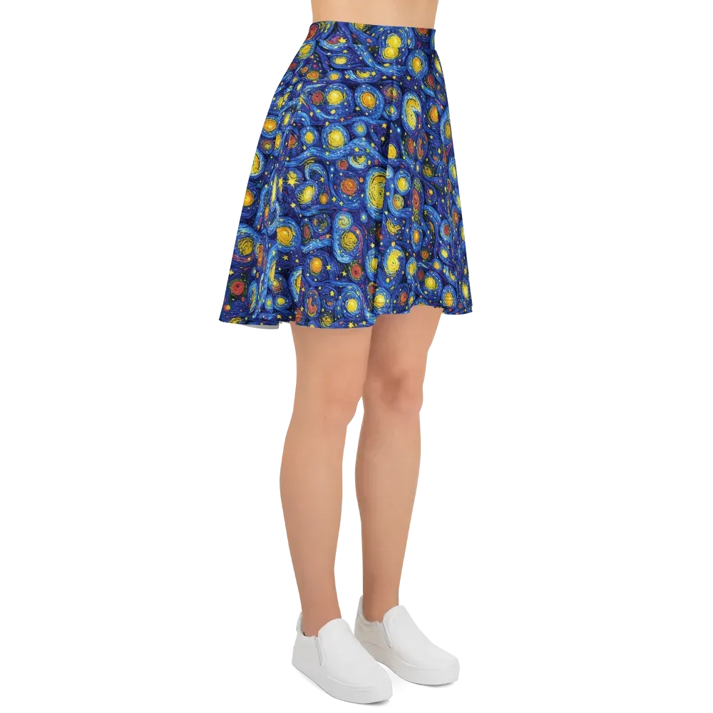 Cosmic Whirl on Skater Skirt — Right
