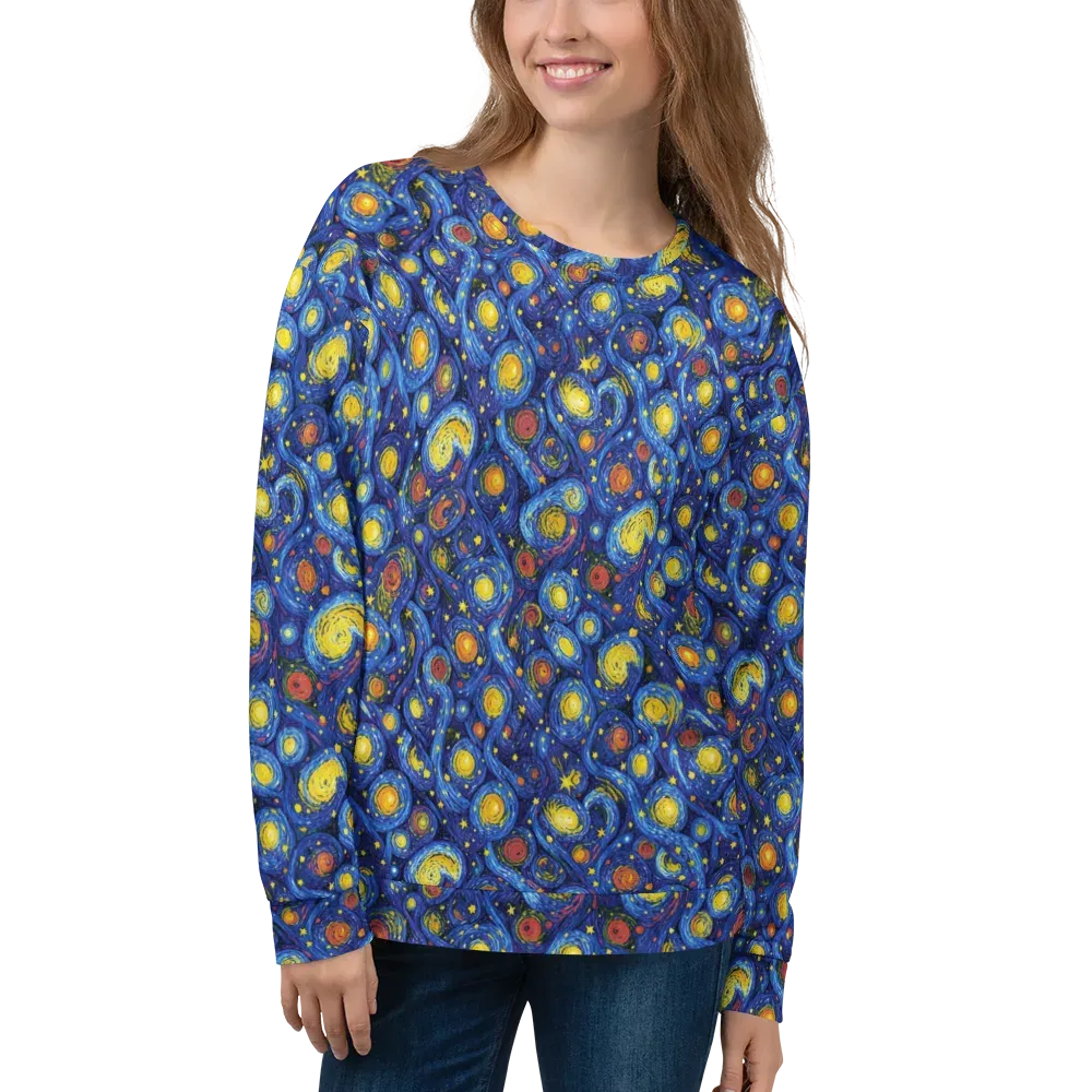 Cosmic Whirl on Sweatshirt — Front